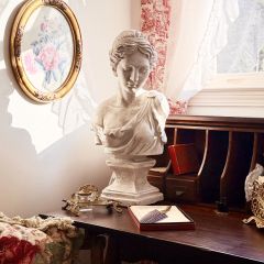 Weathered Woman Bust Statue