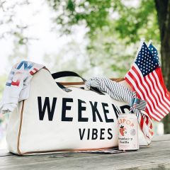 Weekend Vibes Canvas Tote Bag