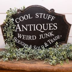 Weird Junk Antiques Wall Plaque Sign