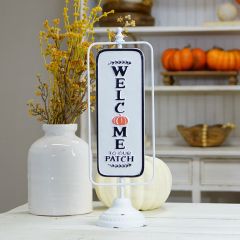 Welcome To Our Patch Tabletop Sign