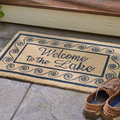 Welcome to the Lake Printed Door Mat