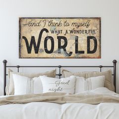 What A Wonderful World Canvas Wall Art
