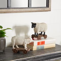 Wheeled Farm Animal Figure Set of 2
