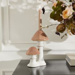 Whimsical Mushroom Candle Holder