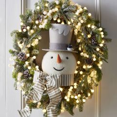 Whimsical Winter Snowman Tree Topper
