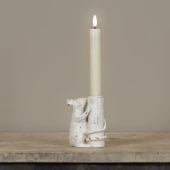 Whimsy Mouse Taper Candle Holder Set of 2
