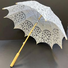 White Lace Parasol