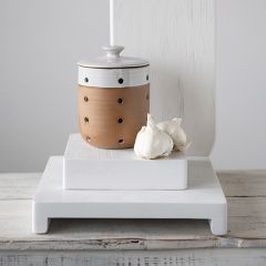 White Mango Wood Square Serving Board