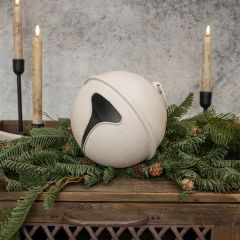White Metal Sleigh Bell Decor