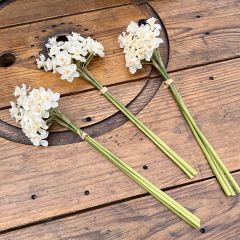 White Narcissus Floral Bunch Set of 3
