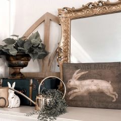 White Rabbit Inn Canvas Wall Art