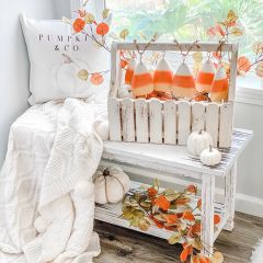 White Wood Picket Planter Box