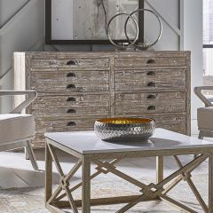 Whitewash 8 Drawer Apothecary Chest