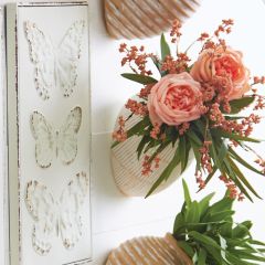 Whitewashed Ceramic Wall Pocket