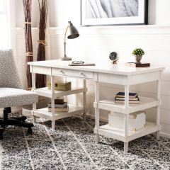 Whitewashed Fir Wood Desk