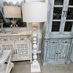 Whitewashed Floor Lamp