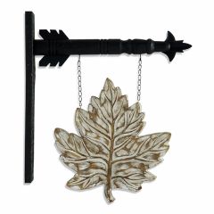 Whitewashed Leaf Arrow Sign Replacement