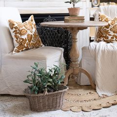 Wicker Market Basket