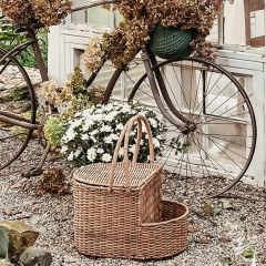 Wicker Picnic Basket With Pocket