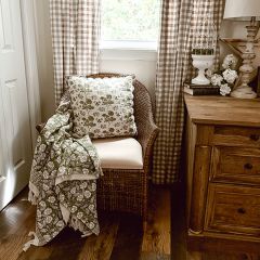 Wicker Weave Arm Chair With Removable Cushion