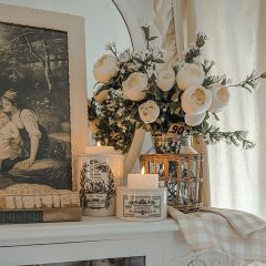 Wicker Wrapped Canister Jar