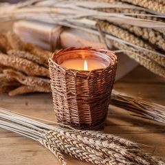 Willow Wrapped Glass Jar Candle Collection Harvest Grains