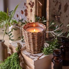 Willow Wrapped Glass Jar Candle Collection Sanctuary