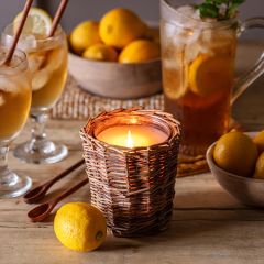 Willow Wrapped Glass Jar Candle Collection Southern Sweet Tea