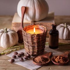 Willow Wrapped Glass Jar Candle Collection