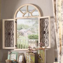 Window Style Arched Wall Mirror