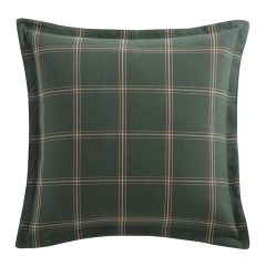 Rustic Windowpane Plaid Euro Sham
