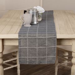 Windowpane Plaid Jute Table Runner