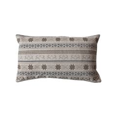 Winter Accents Embroidered Lumbar Pillow