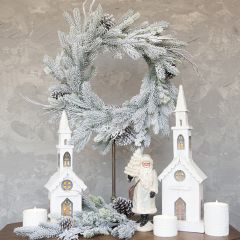 Winter Accents Frosty Pine Wreath