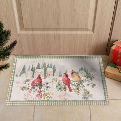 Winter Cardinal Accent Rug