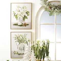 Winter Farmhouse Framed Canvas Wall Art Set of 2