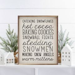 Winter Favorites Framed Sign