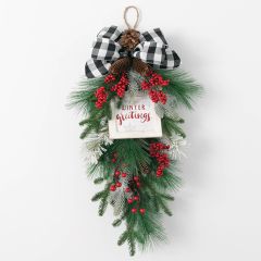 Winter Greetings Pine Berry Swag