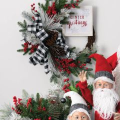 Winter Greetings Pine Berry Wreath