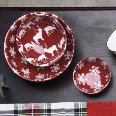 Winter Holiday Nesting Bowl Set of 3