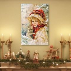 Winter's Glow Canvas Wall Art