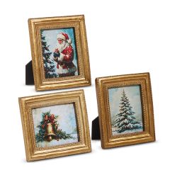 Winter Scenes Mini Framed Art Set of 3