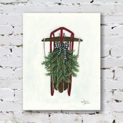 Winter Sled Canvas Art