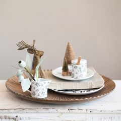 Winter Snowflake Cream and Sugar Set