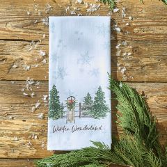 Winter Wonderland Cabin Dish Towel Set of 2