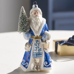 Winter Wonderland Santa with Tree Figure 
