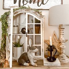 Wire Mesh Wall Curio Cabinet