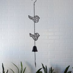 Wire Rattan Bird Chain With Bell