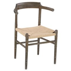 Wishbone Dining Chair With Woven Seat