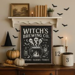 Witch's Brewing Co Framed Wall Sign